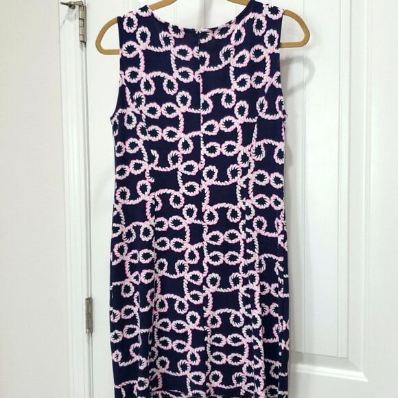 Crown & Ivy Elegant Pink and Navy Midi Dress, Size PS - Picture 5 of 5